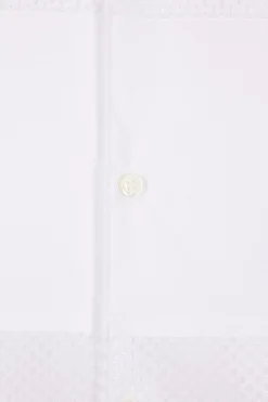 COMME DES GARÇONS HOMME PLUS poplin and mesh shirt