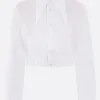 Women NOIR KEI NINOMIYA poplin cropped shirt
