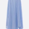 Women PLAN C poplin pleated skirt