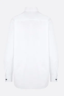 Women GIORGIO ARMANI - 10 CORSO COMO poplin shirt with denim cufflinks