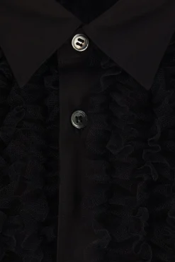 COMME DES GARÇONS HOMME PLUS poplin shirt with frills