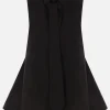Women YOHJI YAMAMOTO poplin sleeveless tie shirt