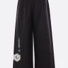 Women MARIA CALDERARA poplin trousers in poplin with Manzoni '61 print