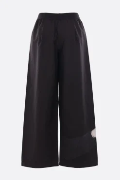 Women MARIA CALDERARA poplin trousers in poplin with Manzoni '61 print