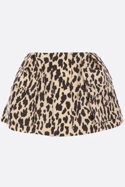 Women SACAI printed canvas shorts