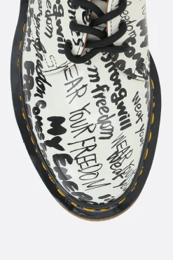 Women COMME DES GARÇONS COMME des GARÇONS printed smooth leather derby shoes