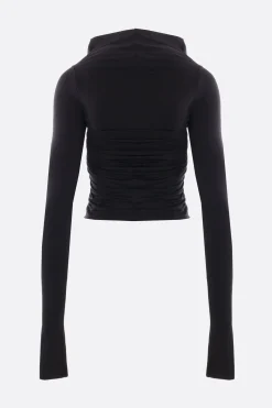 Women RICK OWENS Prong stretch jersey long-sleeved top