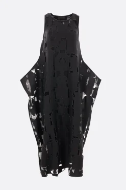 Women MARIA CALDERARA Puppet laser-cut scuba fabric sleeveless dress