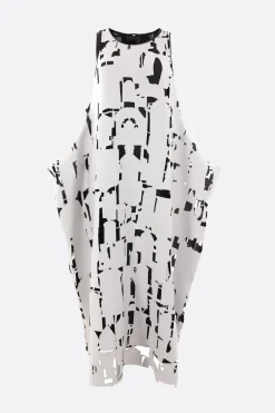 Women MARIA CALDERARA Puppet laser-cut scuba fabric sleeveless dress