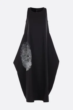 Women MARIA CALDERARA Puppet sleeveless dress in printed poplin