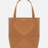 Women LOEWE Puzzle Fold mini smooth leather tote bag