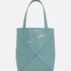 Women LOEWE Puzzle Fold mini tote bag in shiny leather