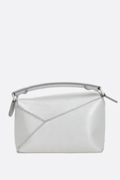 Women LOEWE Puzzle mini handbag in laminated nappa