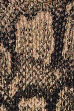 Women DRIES VAN NOTEN python print knit vest