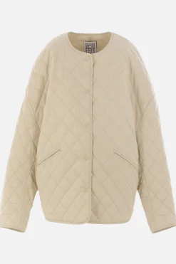 Women TOTEME quilted cotton oversized jacket