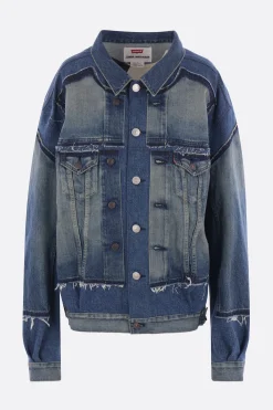 Women JUNYA WATANABE raw-cut denim oversize jacket
