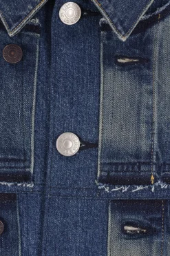 Women JUNYA WATANABE raw-cut denim oversize jacket