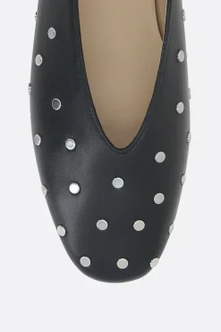 Women LE MONDE BERYL Regency slippers in studded leather