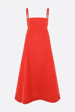 Women MOLLY GODDARD Reggie linen and cotton long dress