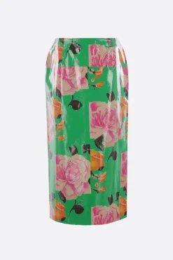 Women ZOMER Rekina pencil skirt in printed leather