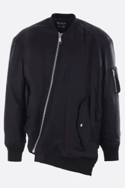 BLACK COMME des GARÇONS reversible asymmetrical bomber jacket.