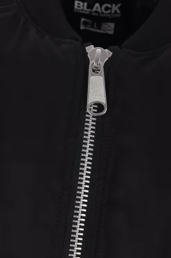 BLACK COMME des GARÇONS reversible asymmetrical bomber jacket.
