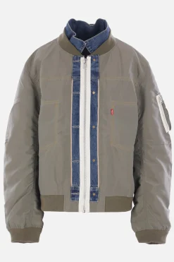 Women LEVI'S X SACAI reversible jacket in denim and nylon