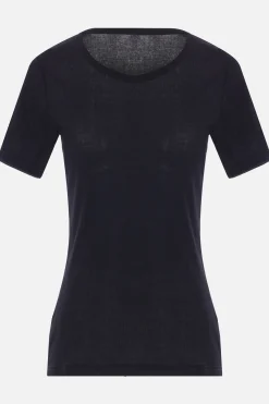 Women YOHJI YAMAMOTO rib jersey t-shirt
