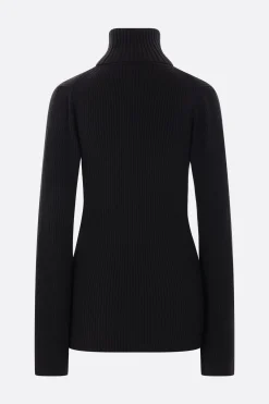 Women JUNYA WATANABE rib wool turtleneck