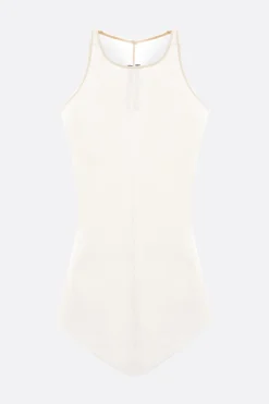 Women RICK OWENS ribbed cotton tank top