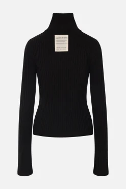 Women ACNE STUDIOS ribbed cotton zip up cardigan
