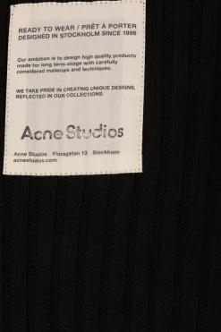 Women ACNE STUDIOS ribbed cotton zip up cardigan