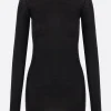 Women RICK OWENS ribbed jersey long-sleeved t-shirt