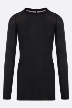 RICK OWENS ribbed jersey long-sleeved t-shirt