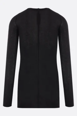 RICK OWENS ribbed jersey long-sleeved t-shirt