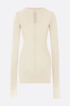 Women RICK OWENS ribbed jersey long-sleeved t-shirt