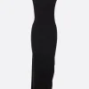 Women BALENCIAGA ribbed jersey sleeveless dress