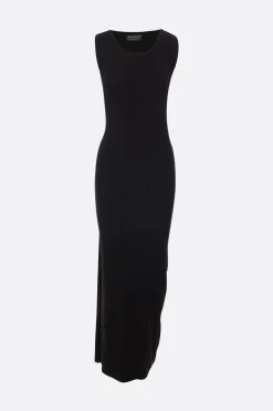 Women BALENCIAGA ribbed jersey sleeveless dress