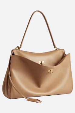 Women BALENCIAGA Rodeo medium handbag in smooth leather