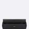 Women JIL SANDER Rollup small smooth leather shoulder bag