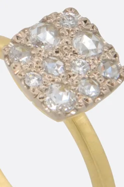Women HUM Rosecut Diamond Pavé ring