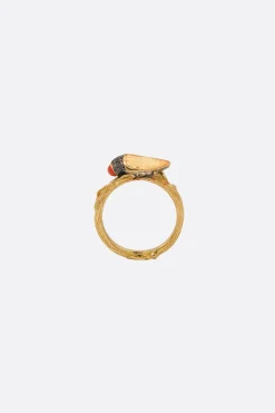 Women BIBI VAN DER VELDEN Rudolf Scarab 18k ring