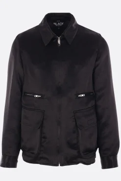 BLACK COMME des GARÇONS satin and twill jacket