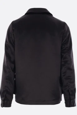 BLACK COMME des GARÇONS satin and twill jacket