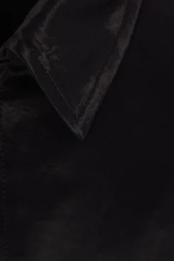 BLACK COMME des GARÇONS satin and twill jacket