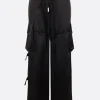 Women ANN DEMEULEMEESTER satin cargo trousers