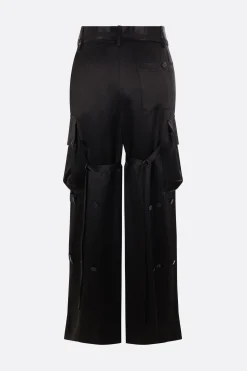 Women ANN DEMEULEMEESTER satin cargo trousers