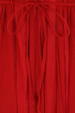 Women MARIA CALDERARA Scarlet long dress in cotton muslim