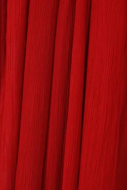 Women MARIA CALDERARA Scarlet long dress in cotton muslim