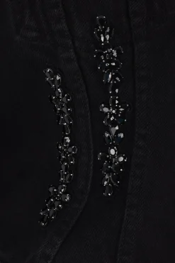 Women SIMONE ROCHA Sculpted cropped jacket in denim